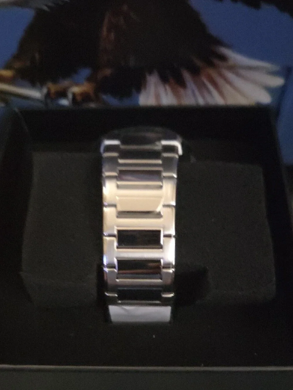 Invicta Speedway Quartz 3 Model 48322. Silver Watch with Turquoise Dial